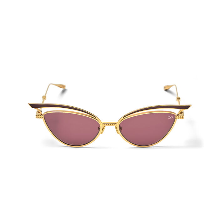 Valentino V Glassliner vls Gold Bordeaux Occhiali da Sole – Valentino – 7630449200421