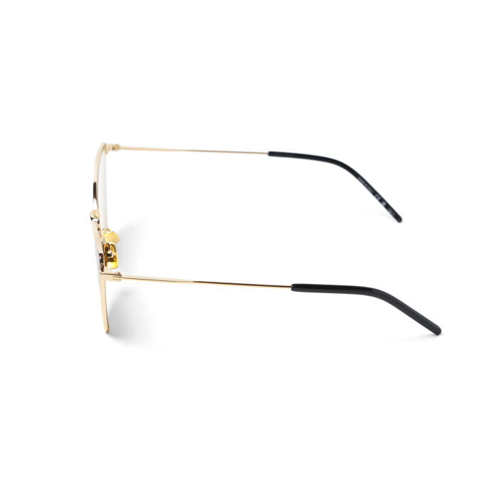 Saint Laurent SL 303 Jerry 011 Gold Brown Occhiali da sole Unisex – Saint Laurent – 889652444338