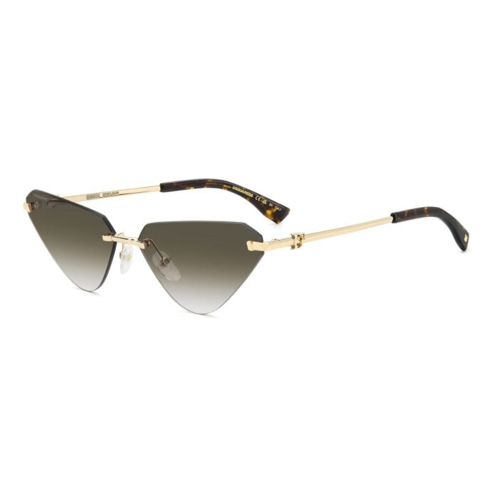 Dsquared D2 0108/s Gold Green occhiali da sole – Dsquared – 716736920283