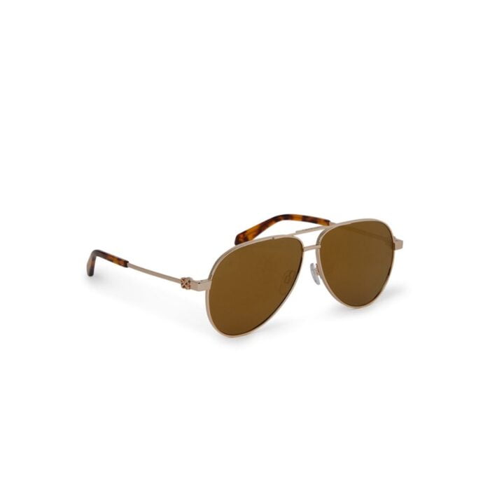 Off White Ruston OERI132 7676 Gold Gold mirror occhiali da sole – Off White – 8051594784014