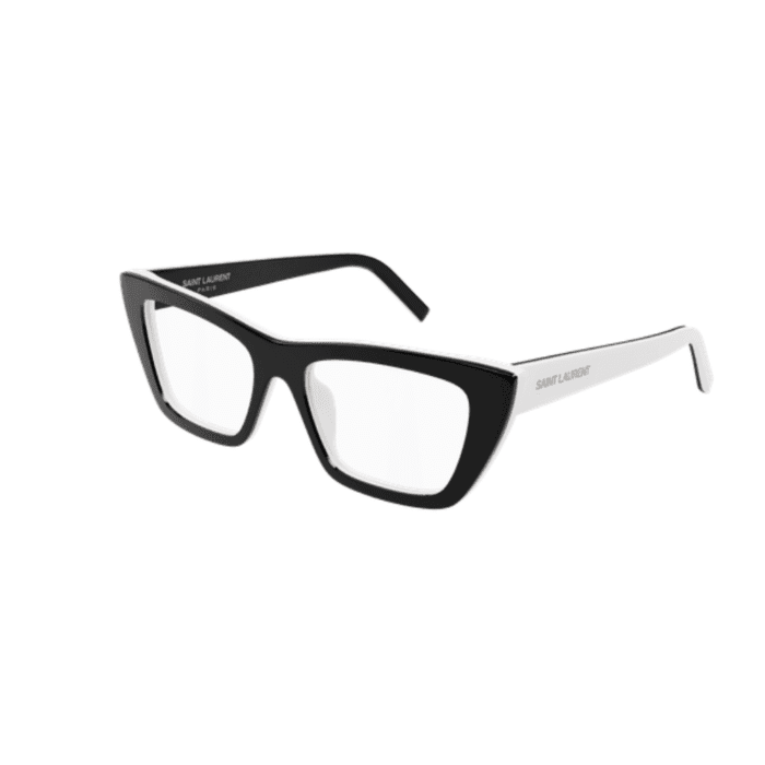Saint Laurent SL 276 MICA OPT 009 nero/bianco occhiali da vista – Saint Laurent – 889652566191