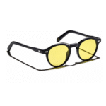 MOSCOT Miltzen Sun black mellow yellow occhiali da sole – Moscot –
