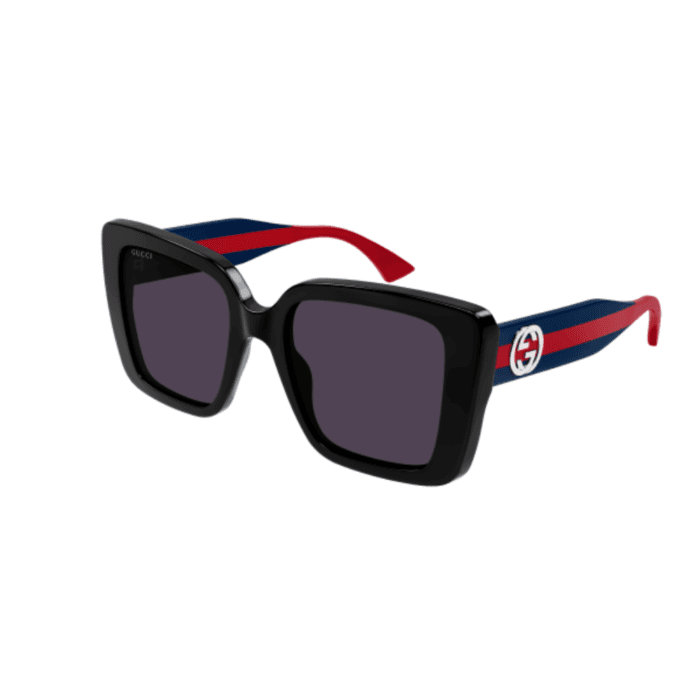Gucci GG1861s 004 nero/blu occhiali da sole – GUCCI – 889652531076