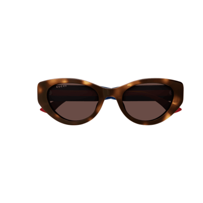 Gucci GG1862s 002 havana/blu occhiali da sole – GUCCI – 889652531106