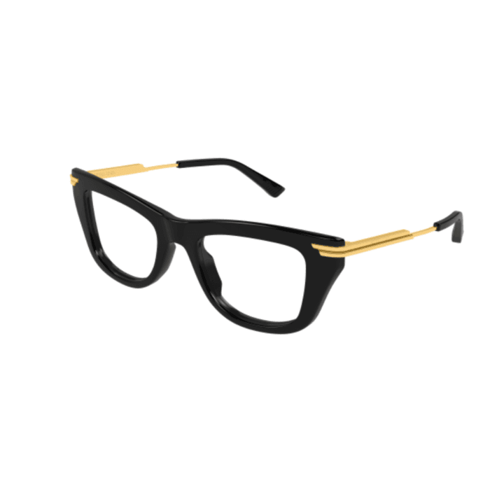 Bottega Veneta BV1370O 001 nero/oro occhiali da vista – Bottega Veneta – 889652545936