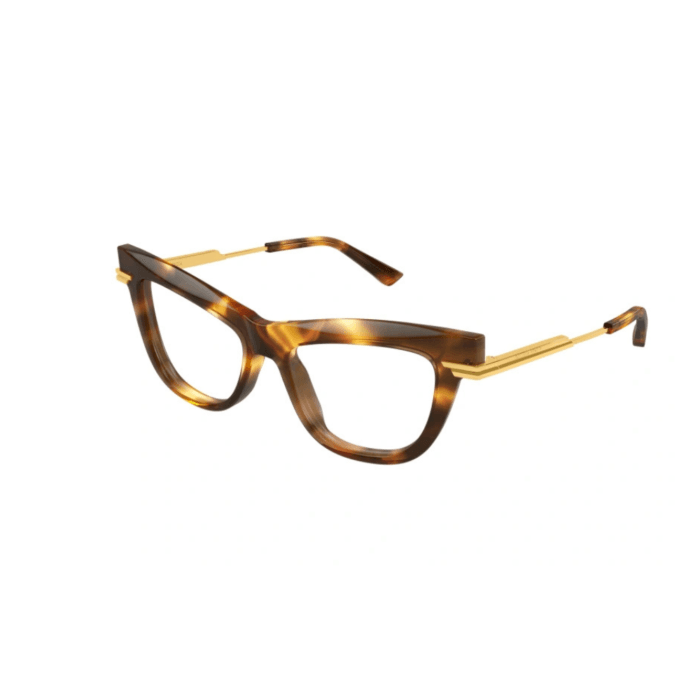Bottega Veneta BV1266O 005 havana/oro occhiali da vista – Bottega Veneta – 889652546759