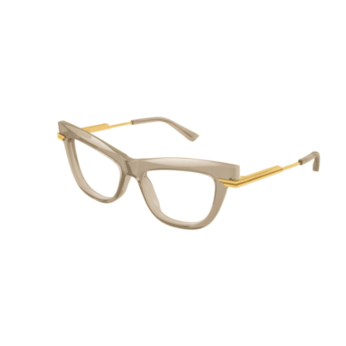 Bottega Veneta BV1266O 006 marrone/oro occhiali da vista – Bottega Veneta – 889652546759-1