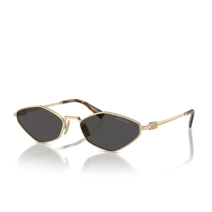 Miu Miu 56ZS ZVN5S0 gold grey Occhiali Da Sole – MIUMIU – 8056262146514