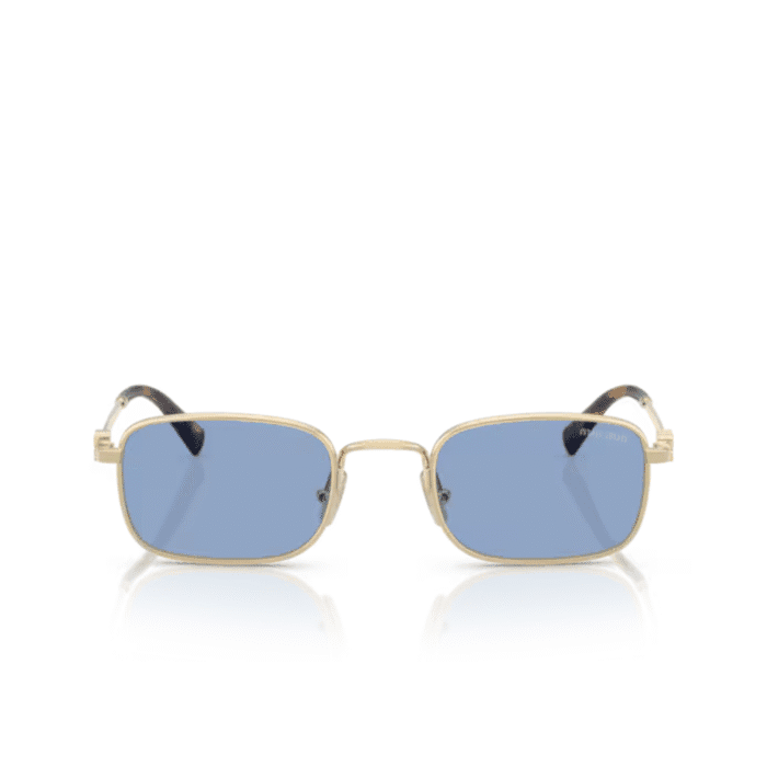Miu Miu A53S ZVN60O gold blue Occhiali Da Sole – MIUMIU – 8056262412930
