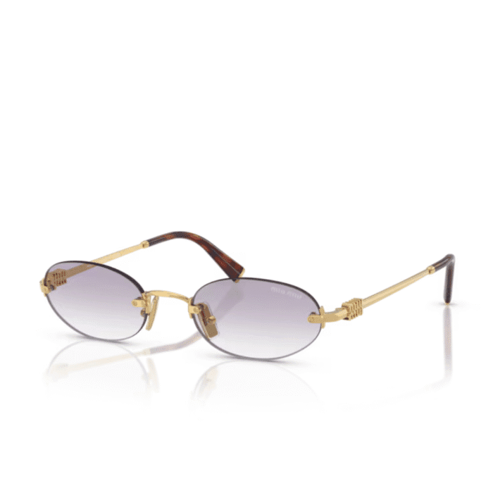 Miu Miu A54S 5AK040 gold grey Occhiali Da Sole – MIUMIU – 8056262413166