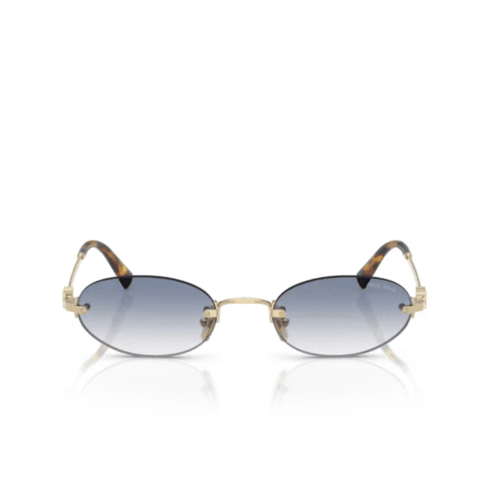 Miu Miu A54S ZVN80O gold blue Occhiali Da Sole – MIUMIU – 8056262413210