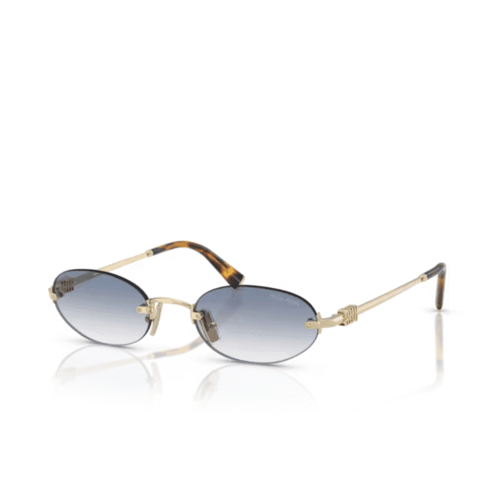 Miu Miu A54S ZVN80O gold blue Occhiali Da Sole – MIUMIU – 8056262413210