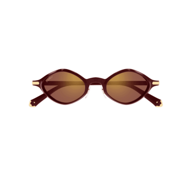 Cartier CT0540S-003 burgundy Occhiali Da Sole – Cartier – 843023181079