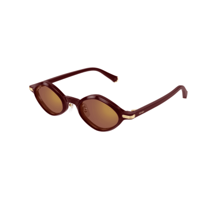Cartier CT0540S-003 burgundy Occhiali Da Sole – Cartier – 843023181079