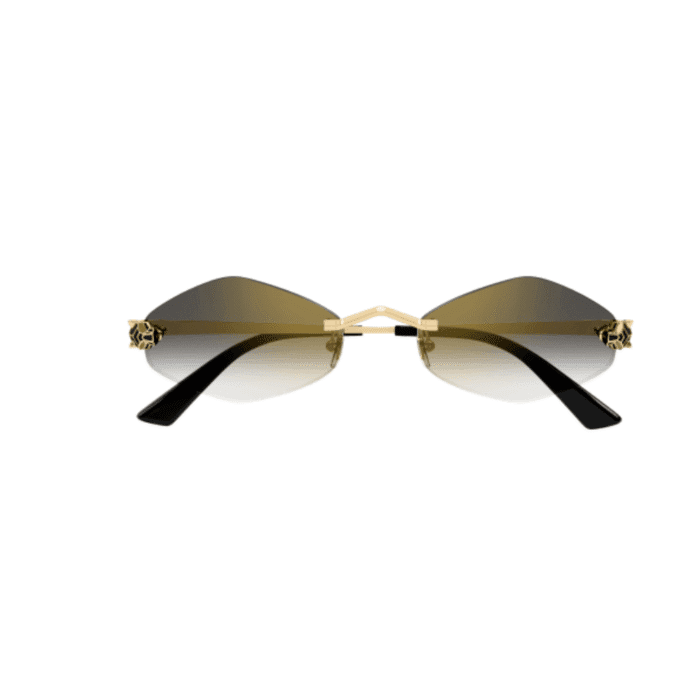 Cartier CT0433S-001 gold grey Occhiali Da Sole – Cartier – 843023172381