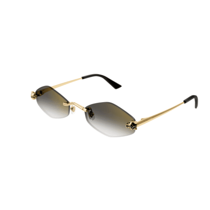 Cartier CT0433S-001 gold grey Occhiali Da Sole – Cartier – 843023172381