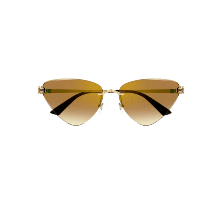 Cartier CT0399S-003 gold brown Occhiali Da Sole – Cartier – 843023170141