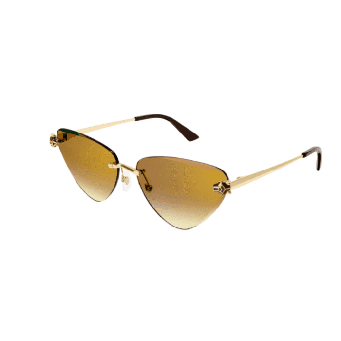 Cartier CT0399S-003 gold brown Occhiali Da Sole – Cartier – 843023170141