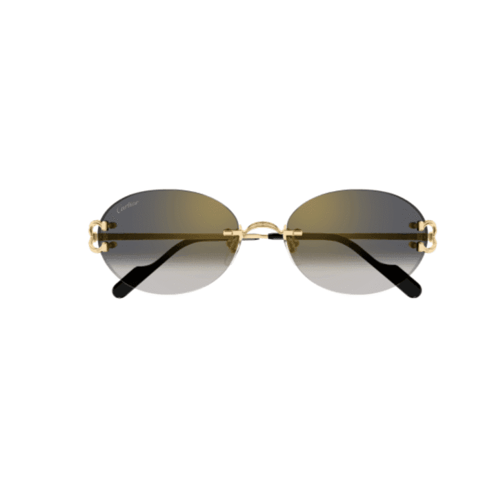Cartier CT0551S-001 gold grey Occhiali Da Sole – Cartier – 843023181505
