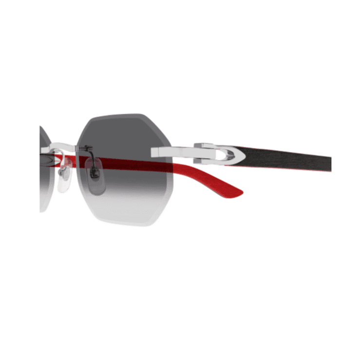 Cartier CT0439S-005 silver red Occhiali Da Sole – Cartier – 843023181673