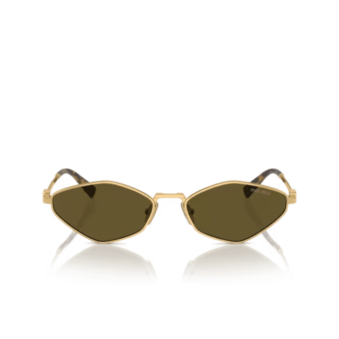 Miu Miu 56ZS 5AK09Z gold brown Occhiali Da Sole – MIUMIU – 8056262146521
