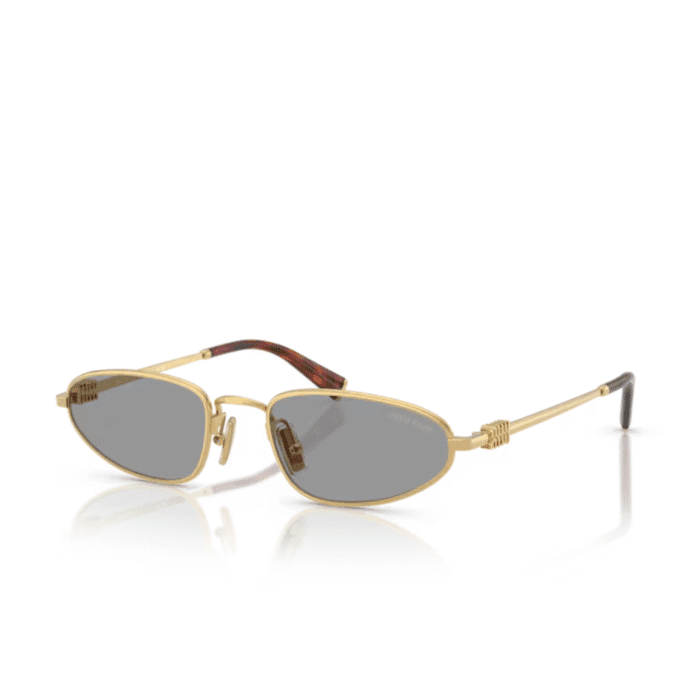 Miu Miu A52S 5AK40O gold grey Occhiali Da Sole – MIUMIU – 8056262412756