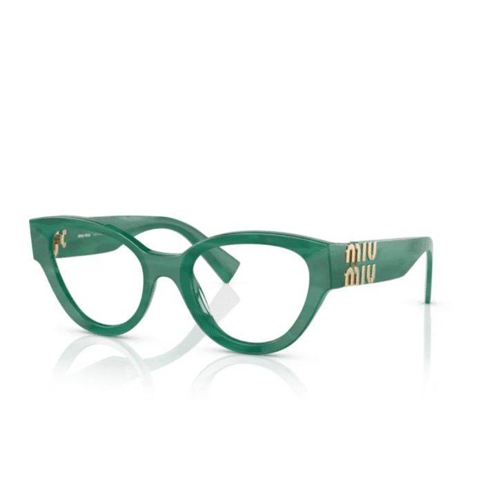 Miu Miu 01VV 15H1O1 verde Occhiali Da Vista – MIUMIU – 8056597784535