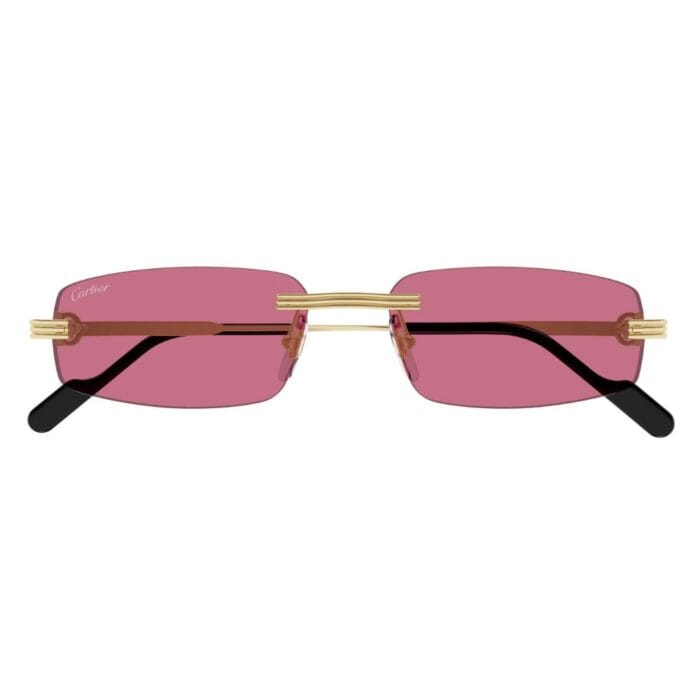 Cartier CT0535S 004 gold pink Occhiali da Sole – Cartier – 843023180799