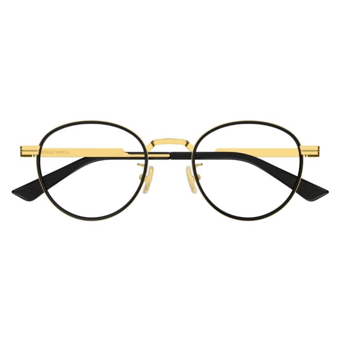 Bottega Veneta BV1337OJ 001 gold transparent Occhiali da Vista – Bottega Veneta – 889652513430