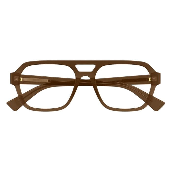Bottega Veneta BV1360O 004 brown transparente Occhiali da Vista – Bottega Veneta – 889652545448