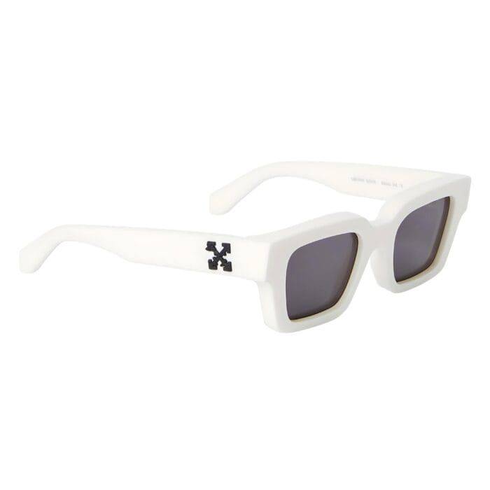 Off White OERI008 VIRGIL SUNGLASSES M 0107 white dark grey Occhiali da Sole – Off White – 8055266240112