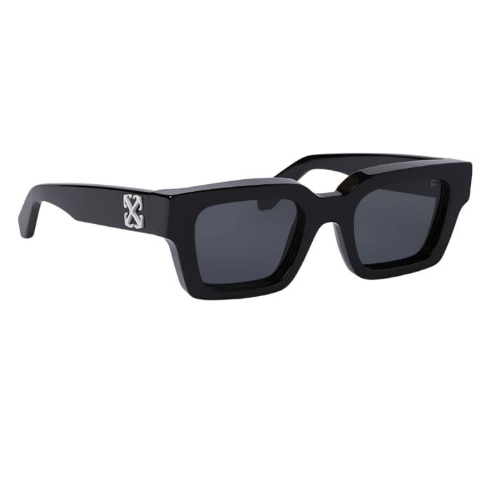 Off White OERI008 VIRGIL SUNGLASSES L 1307 black logo black dar Occhiali da Sole – Off White – 8055266240181
