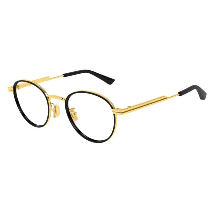 Bottega Veneta BV1337OJ 001 gold transparent Occhiali da Vista – Bottega Veneta – 889652513430
