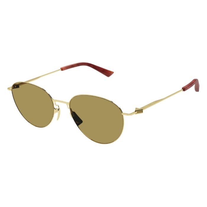 Bottega Veneta BV1268S 004 gold brown Occhiali da Sole – Bottega Veneta – 889652448206