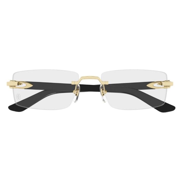 Cartier CT0581O 003 gold ivory transparent Occhiali da Sole – Cartier – 843023183936