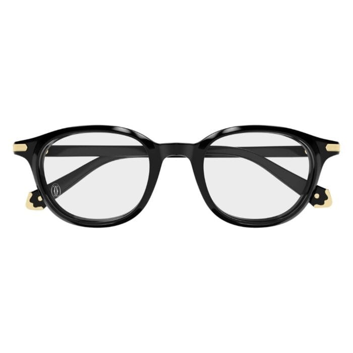 Cartier CT0584O 005 black black transparent Occhiali da Sole – Cartier – 843023184162