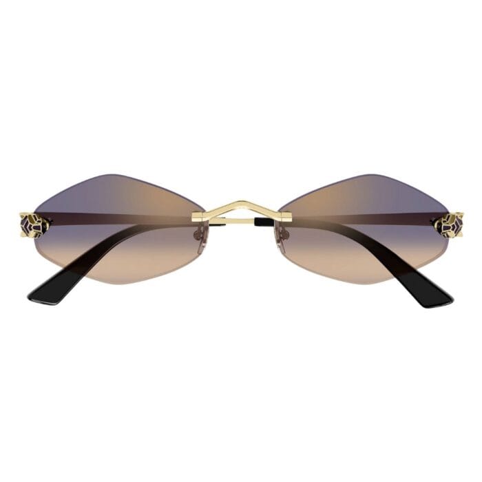 Cartier CT0433S 005 gold gold violet Occhiali da Sole – Cartier – 843023185527