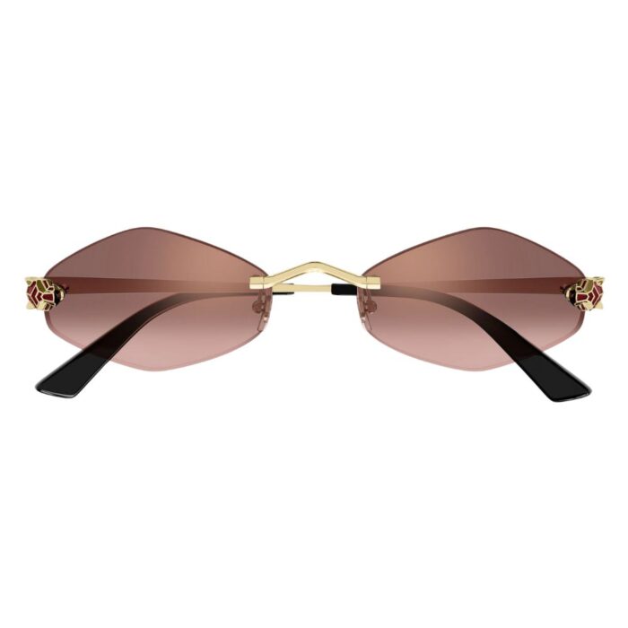 Cartier CT0433S 006 gold gold red Occhiali da Sole – Cartier – 843023185534