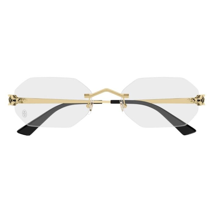 Cartier CT0599O 001 gold transparent Occhiali da Sole – Cartier – 843023185053