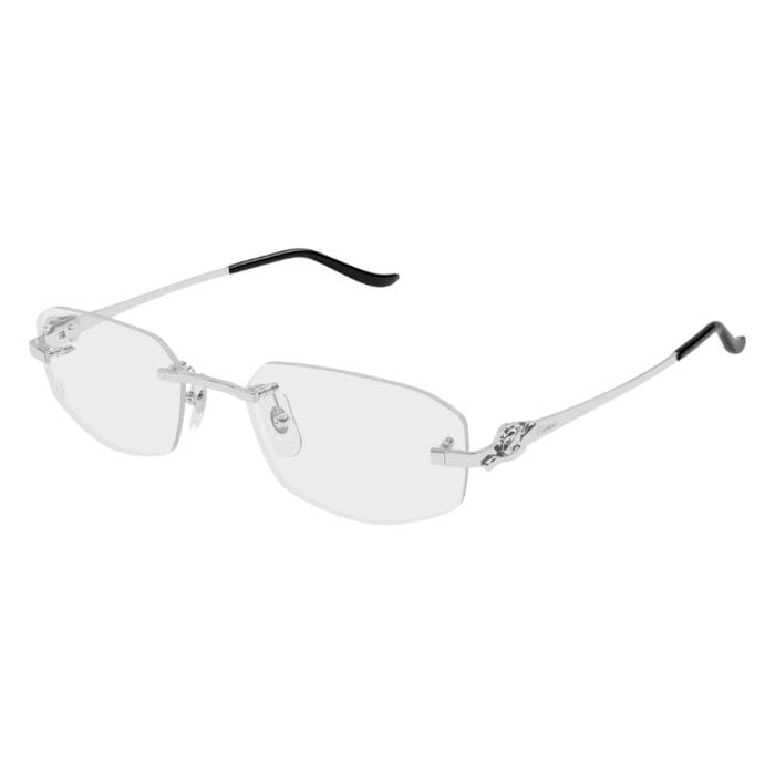Cartier CT0601O 002 silver transparent Occhiali da Sole – Cartier – 843023185251