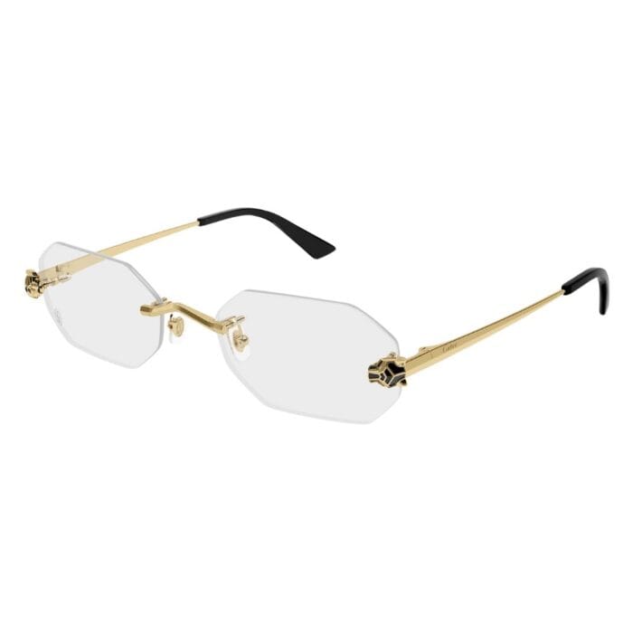 Cartier CT0599O 001 gold transparent Occhiali da Sole – Cartier – 843023185053