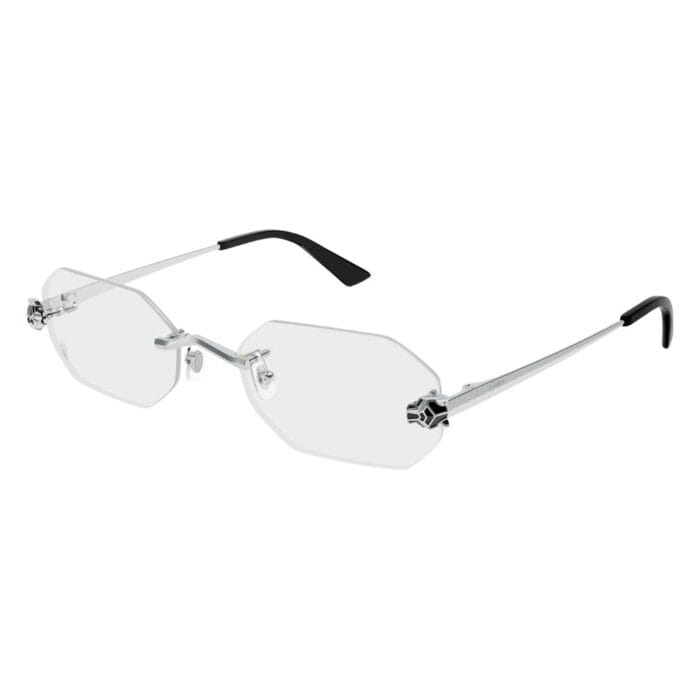 Cartier CT0599O 002 silver transparent Occhiali da Sole – Cartier – 843023185077