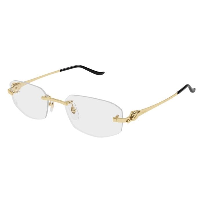 Cartier CT0601O 001 gold transparent Occhiali da Sole – Cartier – 843023185244